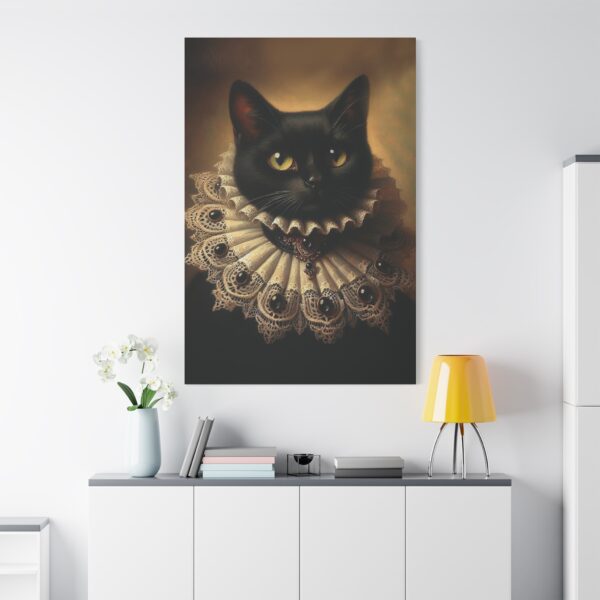 Canvas Art - Victorian Female Black Cat - Image 7