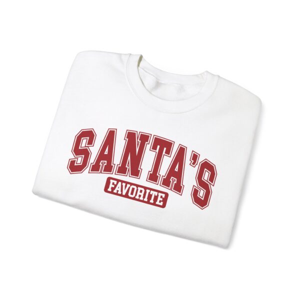 Crewneck Sweatshirt: Santa's Favorite - Image 3