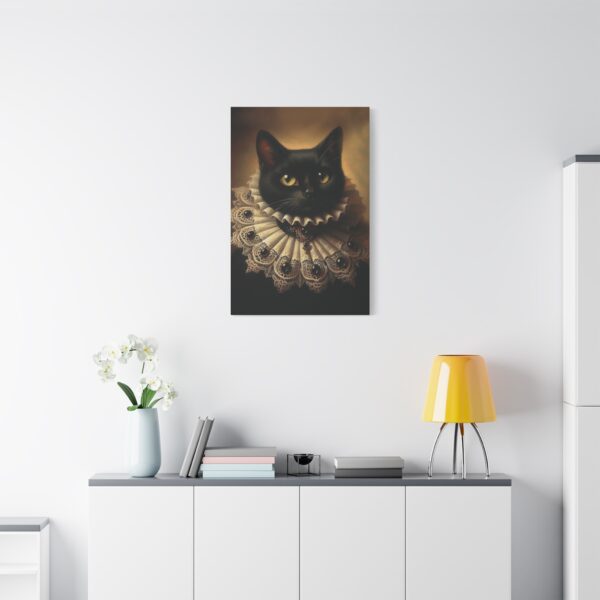 Canvas Art - Victorian Female Black Cat - Image 11