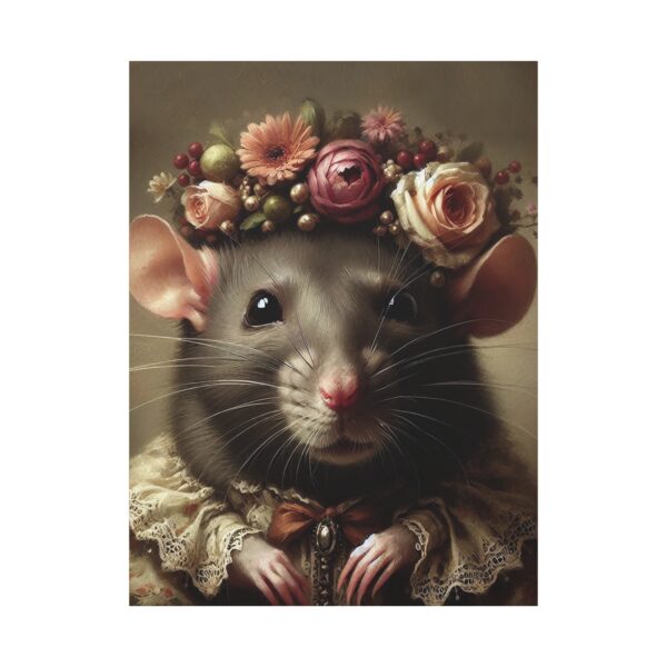 Canvas Art - Victorian Female Mouse