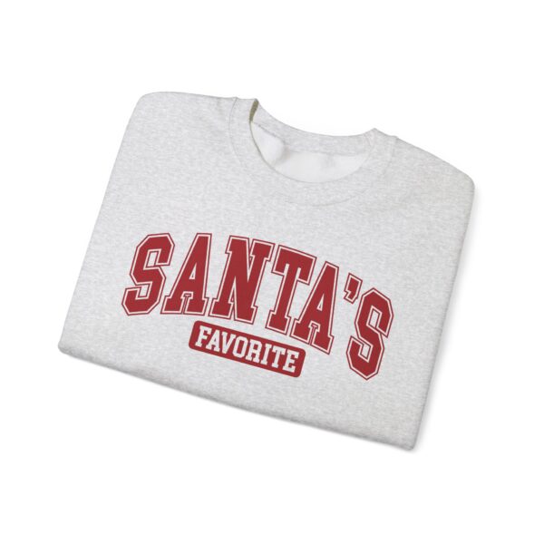 Crewneck Sweatshirt: Santa's Favorite - Image 9