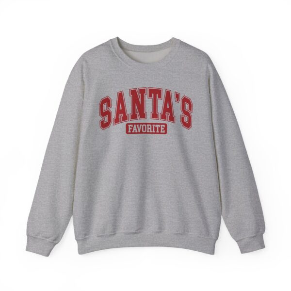 Crewneck Sweatshirt: Santa's Favorite - Image 11