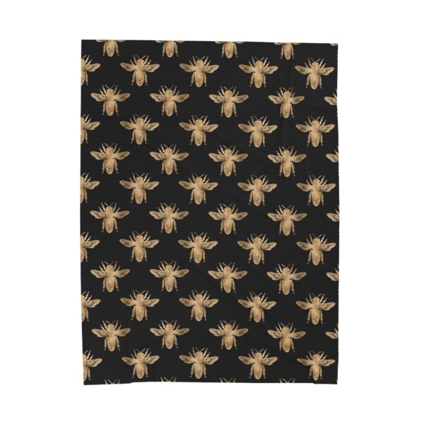 Plush Blanket: Busy Bees Black - Image 5