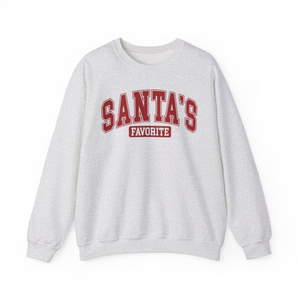 Crewneck Sweatshirt: Santa's Favorite - Image 7