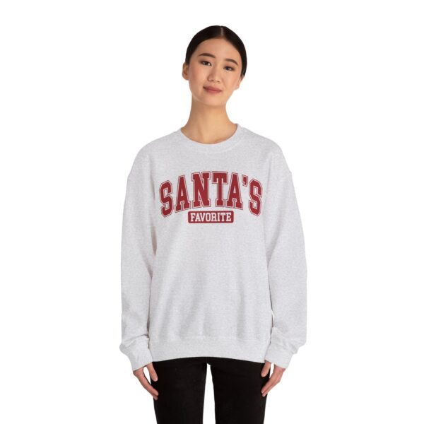 Crewneck Sweatshirt: Santa's Favorite - Image 10