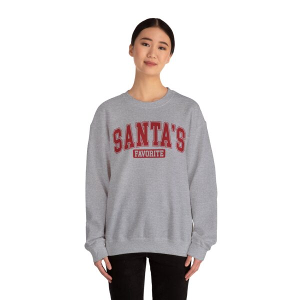 Crewneck Sweatshirt: Santa's Favorite - Image 14