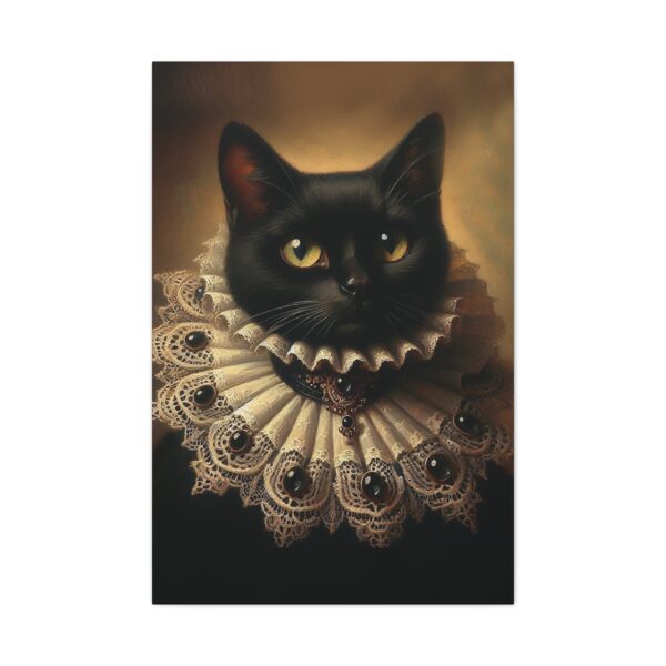 Canvas Art - Victorian Female Black Cat - Image 9