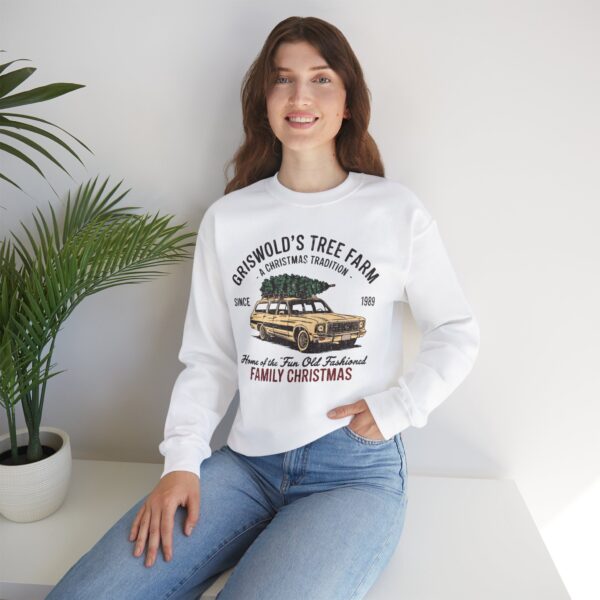 Crewneck Sweatshirt: Griswold's Tree Farm - Image 6