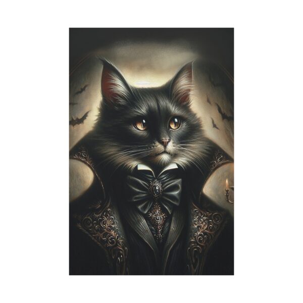 Canvas Art - Victorian Male Black Cat - Image 5