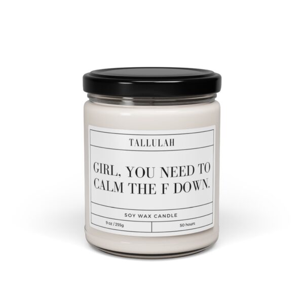 Soy Candle: "Girl, you need to calm the F down." - Image 2