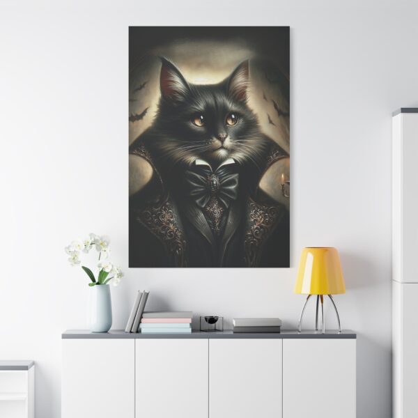 Canvas Art - Victorian Male Black Cat - Image 7