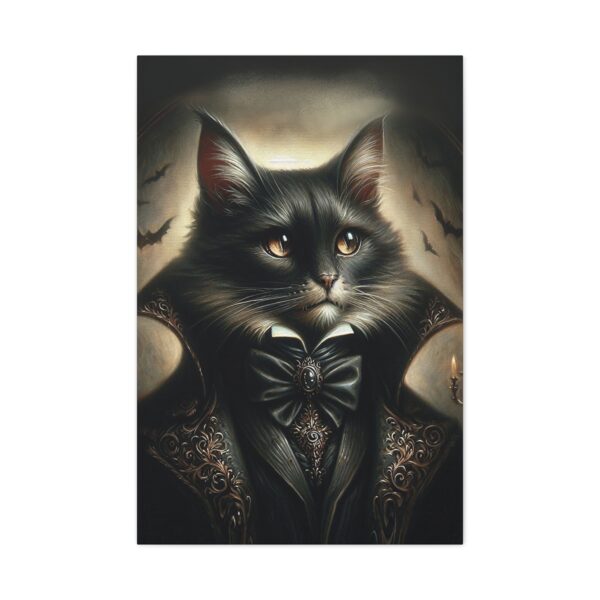 Canvas Art - Victorian Male Black Cat - Image 9