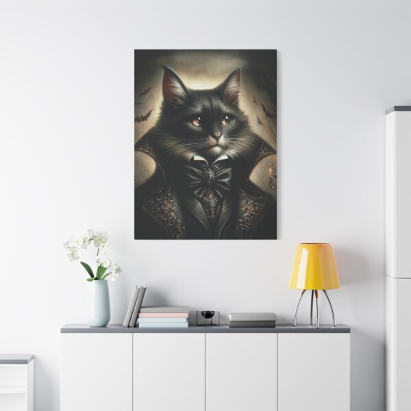 Canvas Art - Victorian Male Black Cat - Image 4