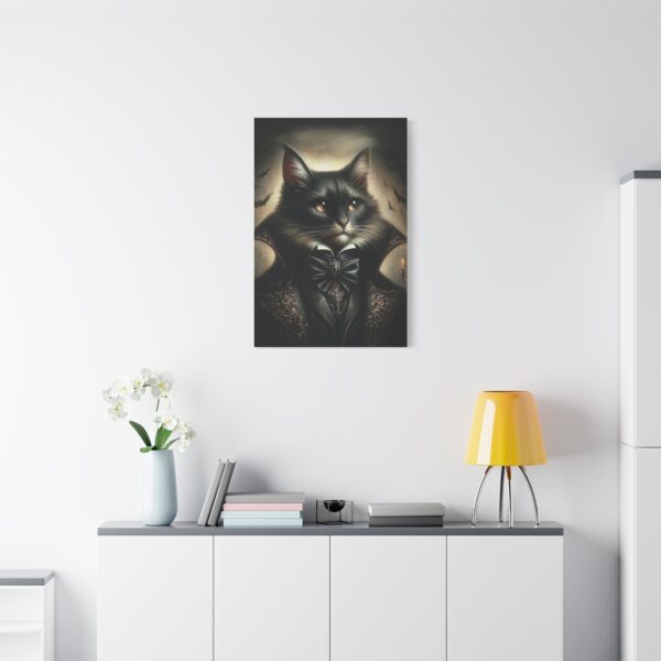 Canvas Art - Victorian Male Black Cat - Image 11