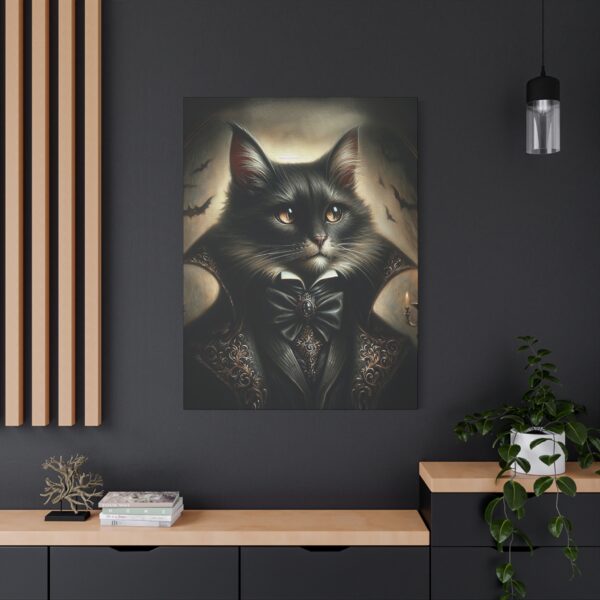 Canvas Art - Victorian Male Black Cat - Image 2