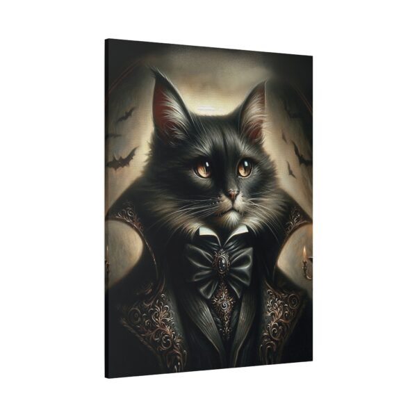 Canvas Art - Victorian Male Black Cat - Image 3