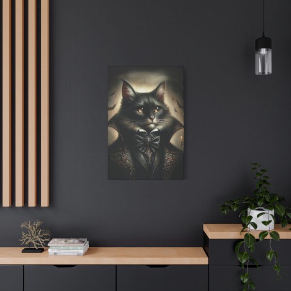 Canvas Art - Victorian Male Black Cat - Image 12